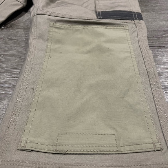 FXD work pants. Tan color dark grey and neon green. Size 32 waist - Picture 5 of 12